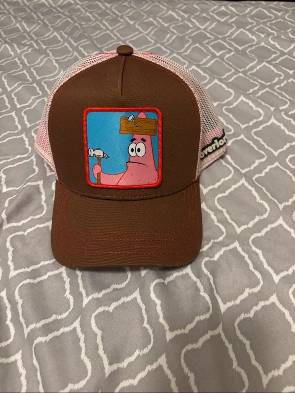 Overlord SpongeBob SquarePants Patrick Star with Hammer hat